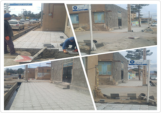  بهسازی قسمت تعریض شده خیابان شهید مدرس