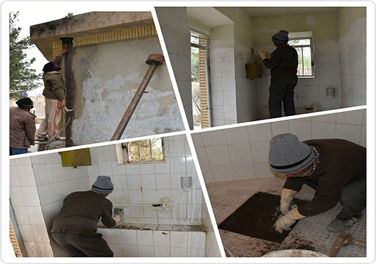 عملیات بازسازی و تعمیر سرویس های بهداشتی عمومی سطح شهر 