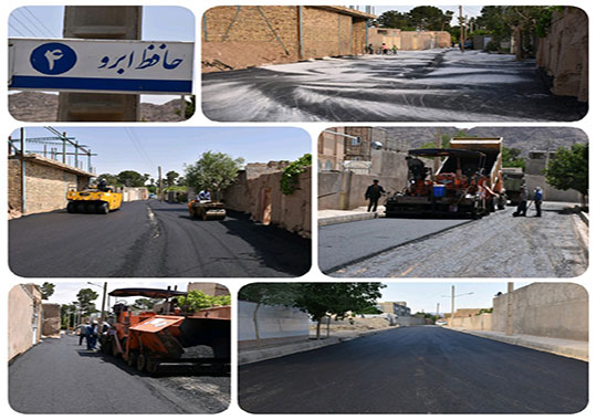 عملیات زیر سازی و آسفالت خیابان حافظ ابرو 4