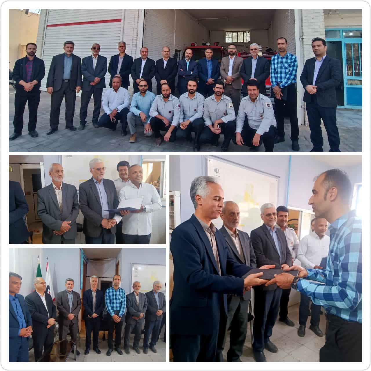 برگزاری معارفه رئیس اداره آتش نشانی و خدمات ایمنی